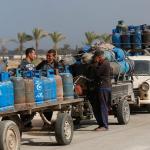 دخول 5 شاحنات غاز طهي إلى غزة