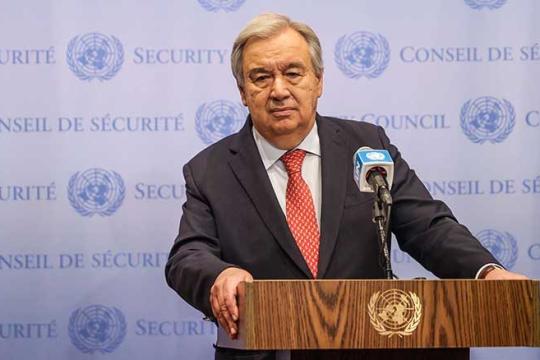 غوتيريش يدين استشهاد شاب فلسطيني في مخماس ويطالب بتحقيق عاجل