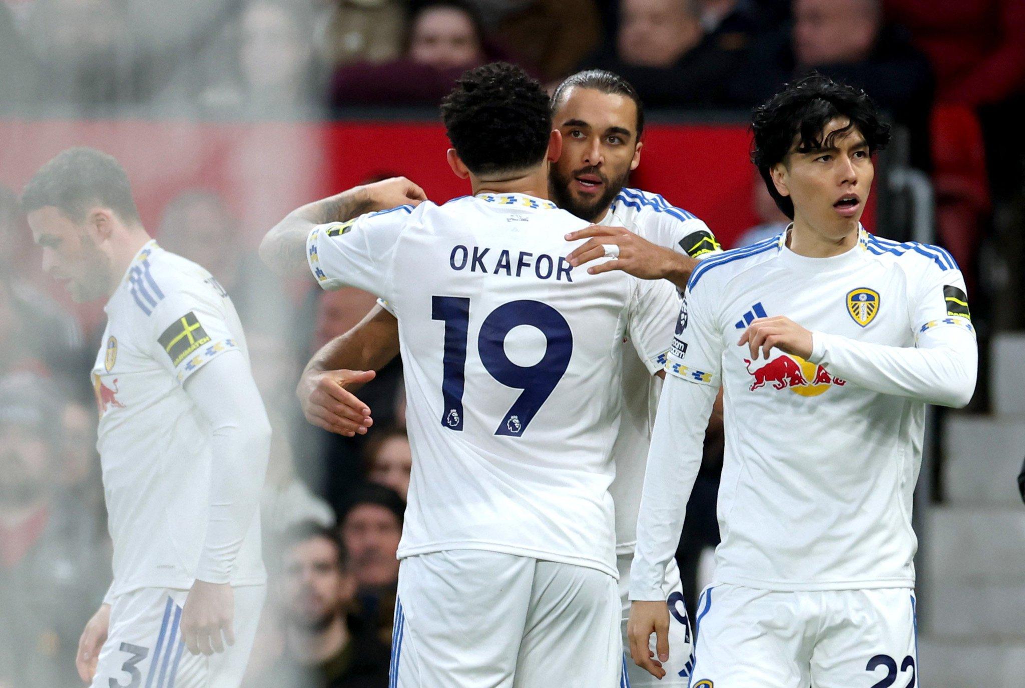 أوكافور يقود ليدز لانتصار ثمين على مانشستر يونايتد في الدوري الإنجليزي