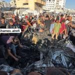 شهيد وإصابات إثر قصف الاحتلال مركبة غرب مدينة غزة