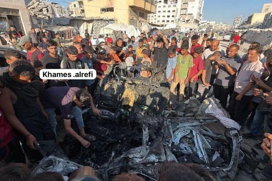 شهيد وإصابات إثر قصف الاحتلال مركبة غرب مدينة غزة