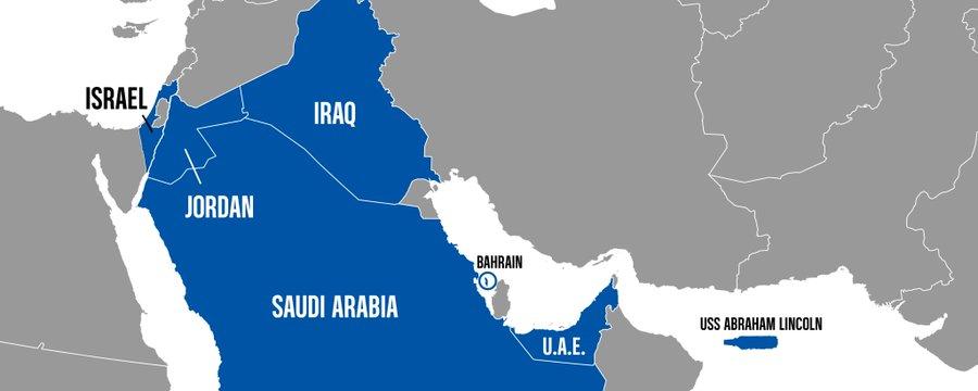 القيادة المركزية الأمريكية تنشر خريطة للشرق الأوسط بلا حدود فاصلة بين غزة وإسرائيل بالتزامن مع جولة براد كوبر في المنطقة