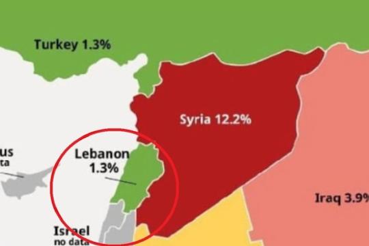 خريطة إسرائيلية تضم أجزاء من جنوب لبنان.. وتل أبيب تبررها بـ«الذكاء الاصطناعي»