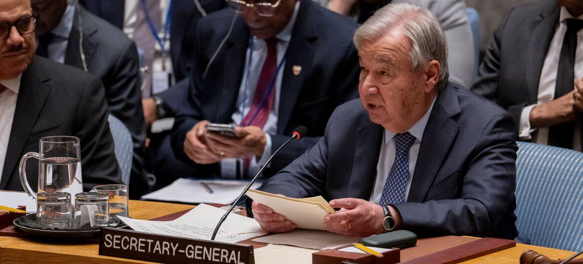 الأمين العام يحذر من تصاعد النزاعات وتآكل احترام القانون الدولي ويدعو لتحرك سياسي عاجل لحماية السلم العالمي