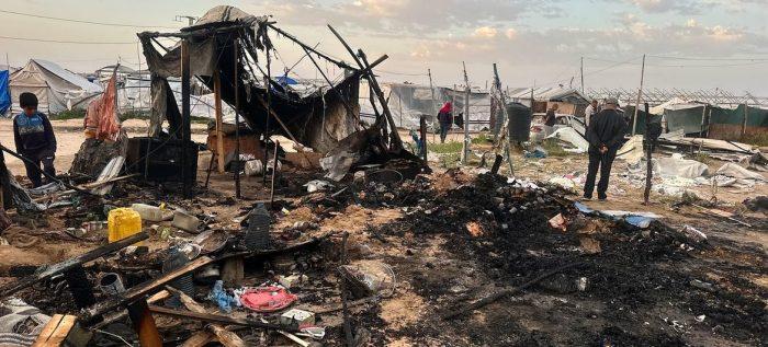 الشهيد أحمد بكر أصيب في قصف خيمة للنازحين الجمعة الماضية في جنوب قطاع غزة