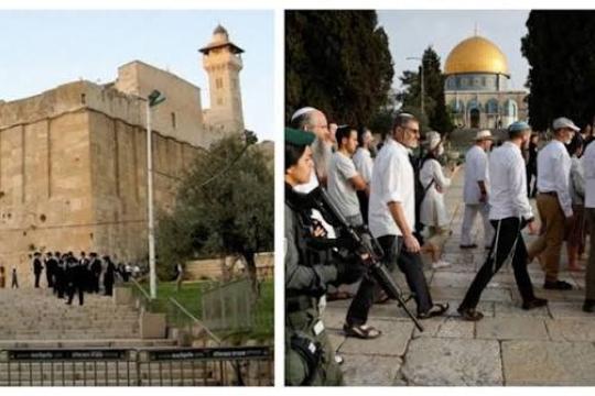 الأوقاف الفلسطينية: 26 اقتحامًا للأقصى و84 منعًا لرفع الأذان في الحرم الإبراهيمي خلال يونيو