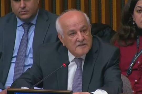 رياض منصور: القدس ستبقى في صدارة القضية الفلسطينية والوقت حان لمحاسبة إسرائيل