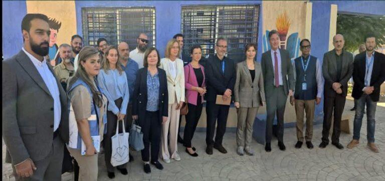 الزيارة تأتي تأكيداً على التزام الاتحاد الأوروبي بدعم اللاجئين وتعزيز التعاون مع الحكومة السورية الجديدة والأونروا