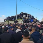 تشييع الشهيد محمد المالحي في القدس بعد استشهاده بهجوم للمستوطنين شرق بيت لحم