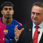 وزير إسرائيلي يهاجم لامين يامال بعد رفعه علم فلسطين خلال احتفالات برشلونة