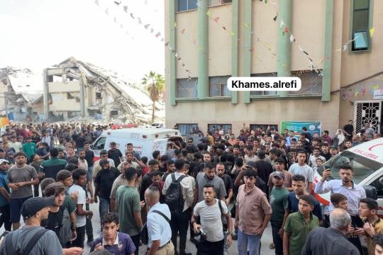 مصابون بقصف مسيّرة للاحتلال تجمعًا للطلبة داخل الجامعة الإسلامية بغزة