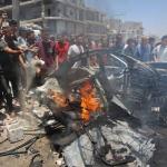 شهيد و10 إصابات في غارة إسرائيلية على مركبة وسط غزة