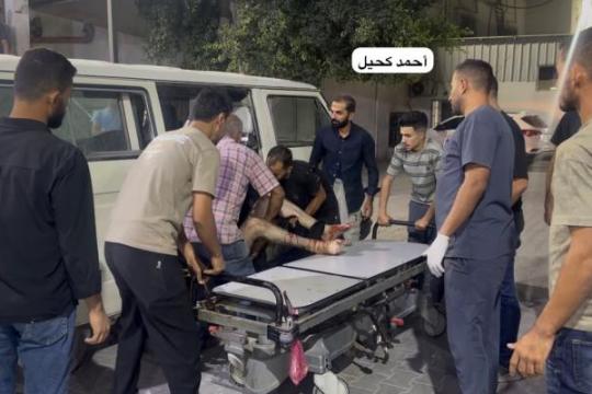 إصابة عدد من المواطنين في غارة إسرائيلية غربي مدينة غزة