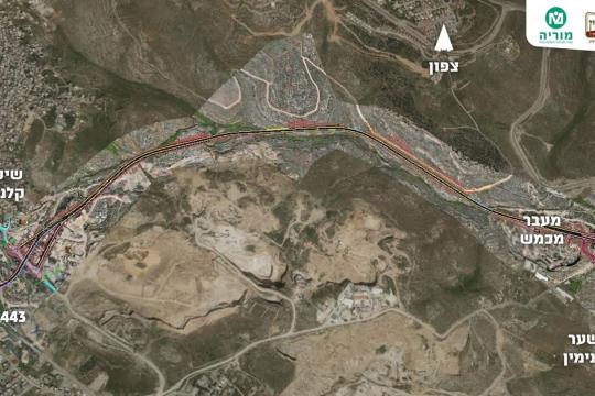 محافظة القدس تحذر من تنفيذ مشروع "طريق 45" الاستيطاني شمال القدس