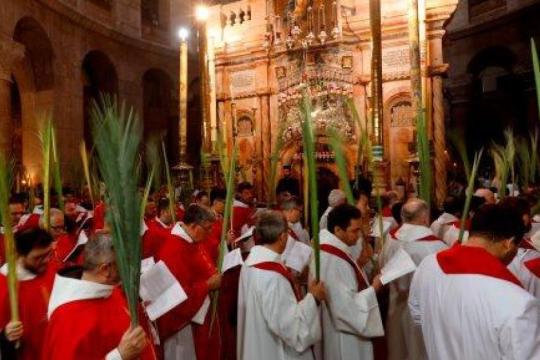 بيت لحم تُحيي أحد الشعانين وفق التقويم الشرقي بصلوات ومسيرات دينية