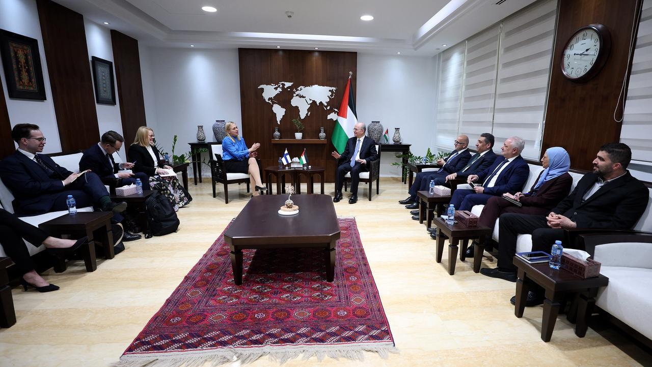 مصطفى يبحث مع وزيرة خارجية فنلندا تطورات غزة والضفة وجهود وقف إطلاق النار