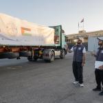 الإمارات تُدخل 74 شاحنة مساعدات إلى قطاع غزة ضمن عملية "الفارس الشهم 3"