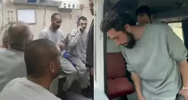 الصليب الأحمر ينقل المفرج عنهم من سجن عوفر وسط تدهور أوضاعهم الصحية بعد الاعتقال