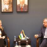 وزير الأشغال يبحث مع القنصل البريطاني التعاون في إعادة إعمار غزة