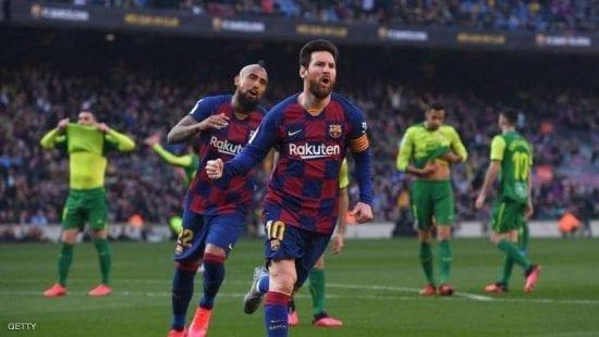 برشلونة يحقق فوزاً كبيراً على إيبار بقيادة ميسي