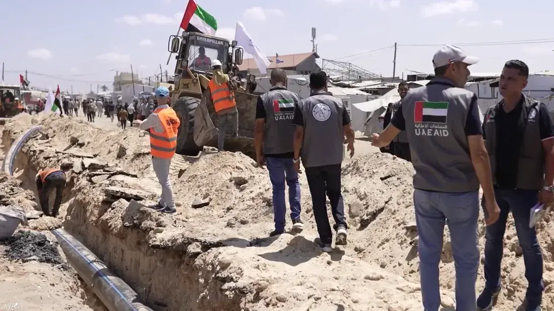 فريق "الفارس الشهم 3" يواصل تنفيذ مشروع شريان الحياة في غزة