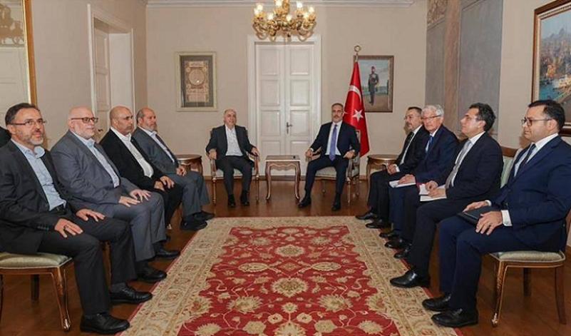 وفد من حماس يبحث مع تركيا جهود وقف إطلاق النار والإغاثة في غزة