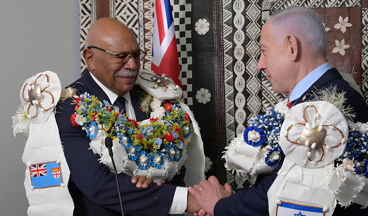 افتتاح سفارة فيجي في القدس المحتلة بحضور نتنياهو وساعر