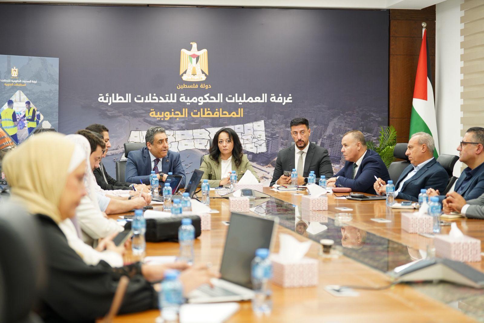 غرفة العمليات الحكومية تبحث الكارثة الإنسانية في غزة مع سفراء فلسطين لدى إفريقيا