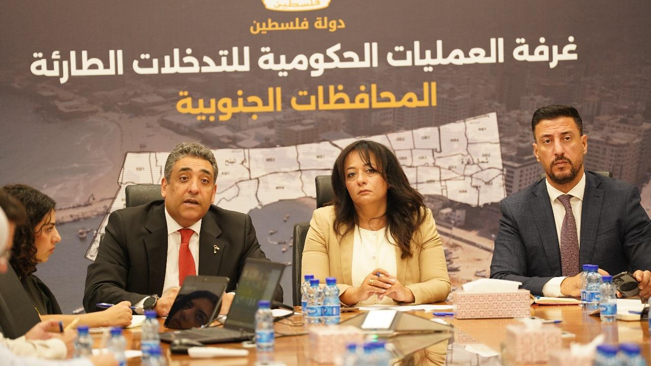 "العمليات الحكومية" تناقش مع سفراء فلسطين سبل دعم التحرك الدبلوماسي