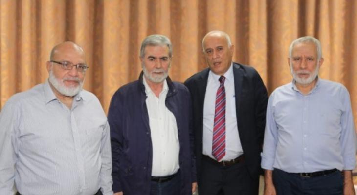 خلال اجتماع لهما.. الرجوب والنخالة يؤكدان ضرورة تحقيق المصالحة الوطنية