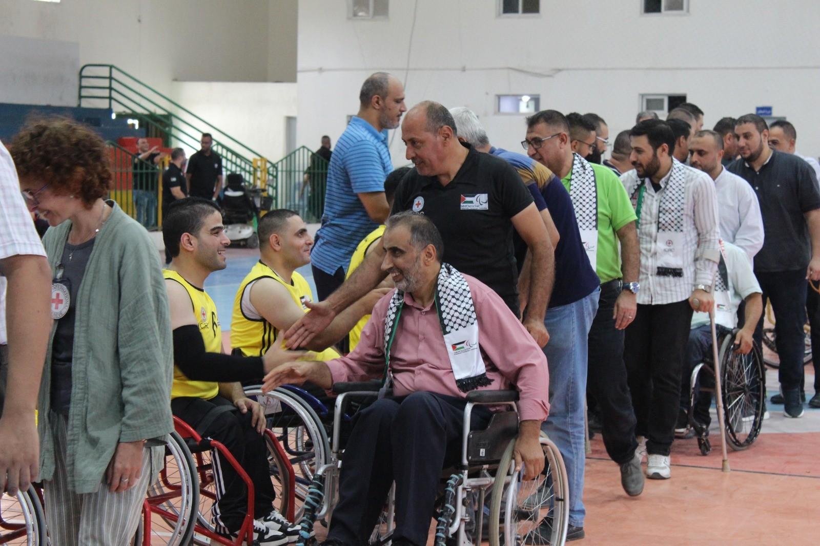افتتاح فعاليات دوري كرة السلة للكراسي المتحركة في غزة