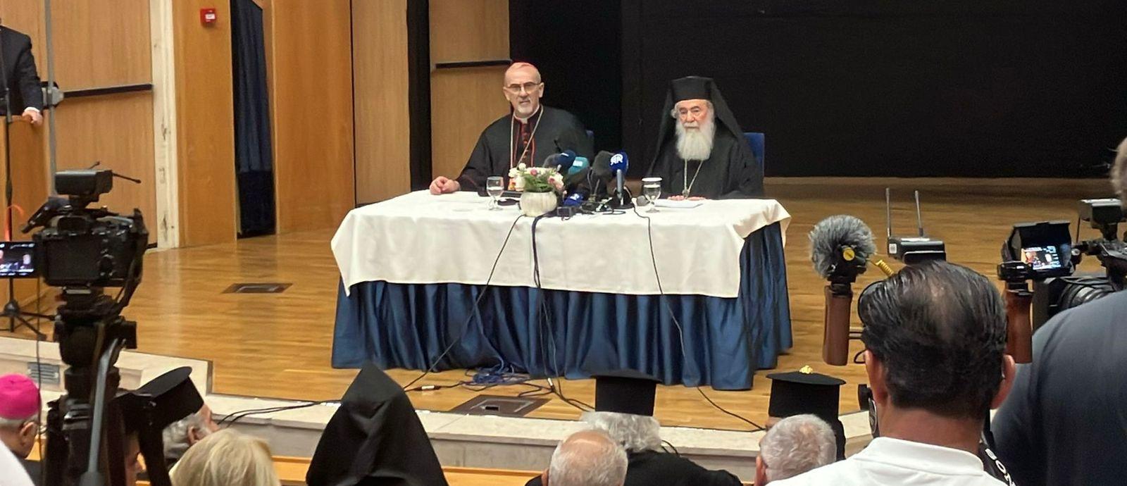 البطريركان ثيوفيلوس الثالث و بيتسابالا: زيارتنا إلى غزة رعوية تُجسّد الحضور الكَنَسي في مواجهة الجراح