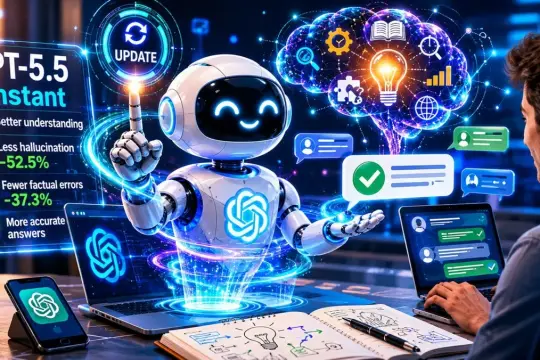 OpenAI تطلق تحديثًا جديدًا لـ GPT-5.5 Instant لتحسين فهم المحادثات ودقة الاستجابات