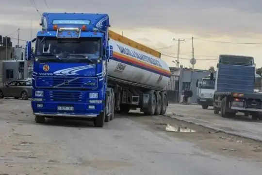 دخول 5 شاحنات غاز طهي إلى قطاع غزة.. 11,356 مواطنًا مستفيدًا