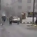 رام الله.. أضرارا مادية جراء شظايا صاروخية بعدة مناطق