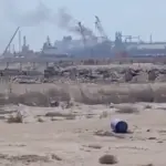 مجلس الوزراء المصري: حريق السفينتين بميناء ديمياط سببه طائرة مسيرة