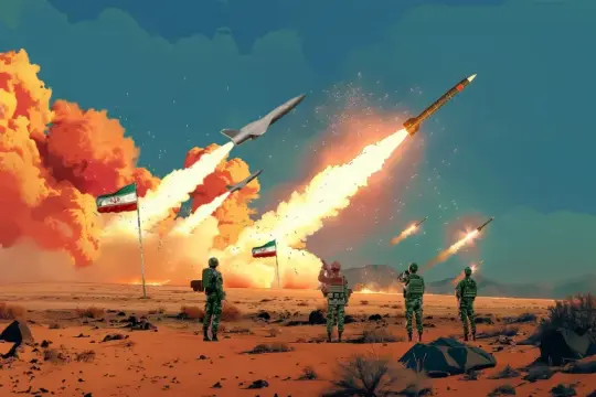 رشقات صاروخية ومسيرات إيرانية تضرب العمق الإسرائيلي والقواعد الأمريكية