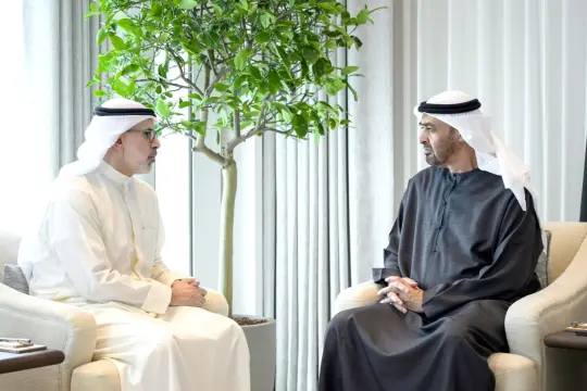 الشيخ محمد بن زايد يستقبل وزير الخارجية الكويتي