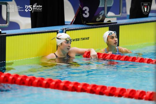 سبّاحتان فلسطينيتان تتألقان في نهائيات دورة ألعاب التضامن الإسلامي بالرياض