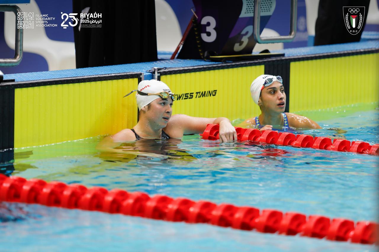 فاليري ترزي ومارينا أبو شمالة تواصلان تحقيق نتائج مميزة في سباقات الظهر والصدر والحرة