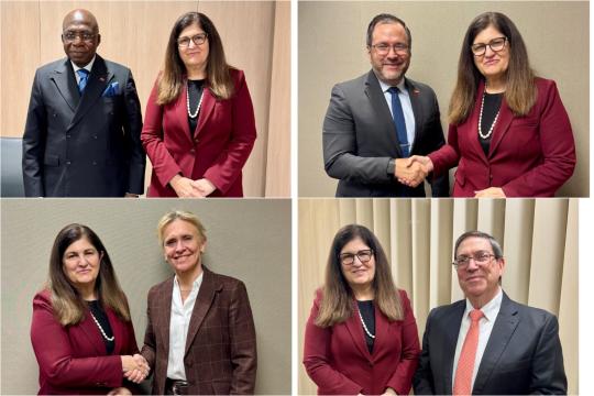 شاهين تلتقي عددا من نظرائها على هامش أعمال مجلس حقوق الإنسان في جنيف