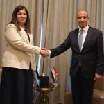 وزيرة الخارجية الفلسطينية ونظيرها المصري يبحثان تطورات الأوضاع وتعزيز التنسيق المشترك