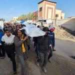 فلسطينيون يشيّعون الشهيد نور فريد أبو ستة بخان يونس