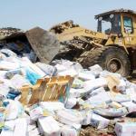 شرطة رفح تضبط وتتلف 100 كيلوغرام من الدجاج الفاسد وتُحيل التاجر للقانون