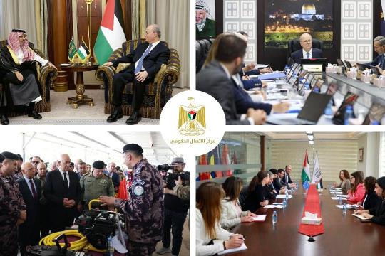 تقرير حكومي يستعرض أبرز إنجازات وتدخلات الحكومة الفلسطينية خلال الأسبوع الماضي