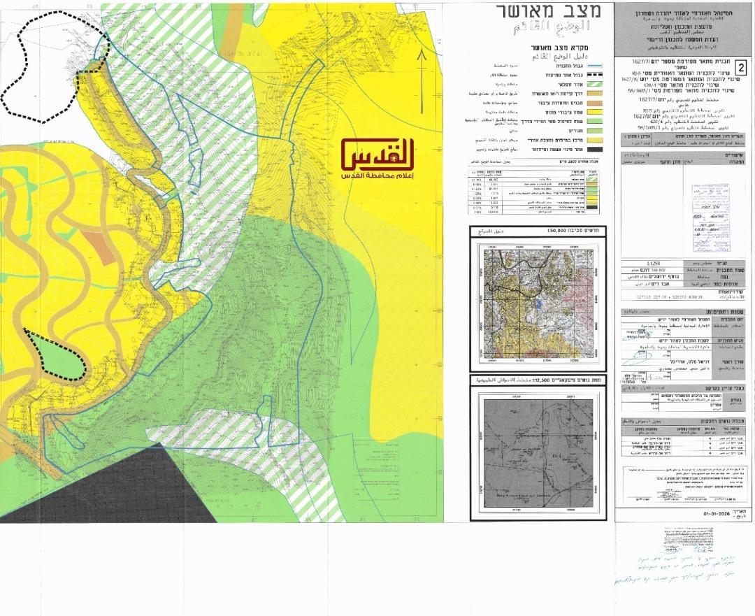 المخطط يستهدف تهجير التجمعات البدوية ويرتبط بمشروع (E1) لفصل الضفة الغربية
