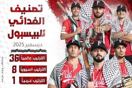 فدائي البيسبول.. الأول عربياً والثامن آسيوياً في تصنيف الاتحاد الدولي