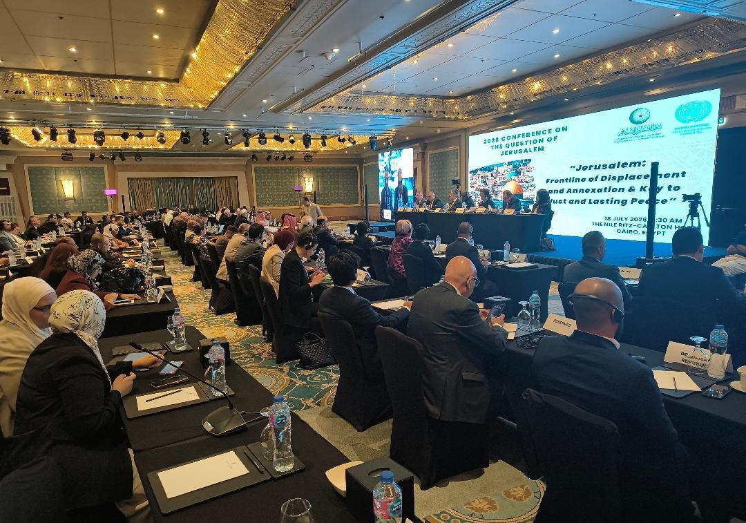 مشاركون في مؤتمر نظمته منظمة التعاون الإسلامي والأمم المتحدة يدعون إلى تحرك دولي لحماية القدس، ووقف الانتهاكات الإسرائيلية، وتعزيز صمود الفلسطينيين.