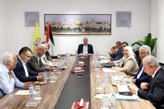 مركزية فتح تبحث التطورات السياسية والأمنية والاستعداد للانتخابات المقبلة