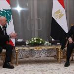 السيسي يبحث مع الرئيس اللبناني تطورات المفاوضات مع إسرائيل ويؤكد دعم استقرار لبنان